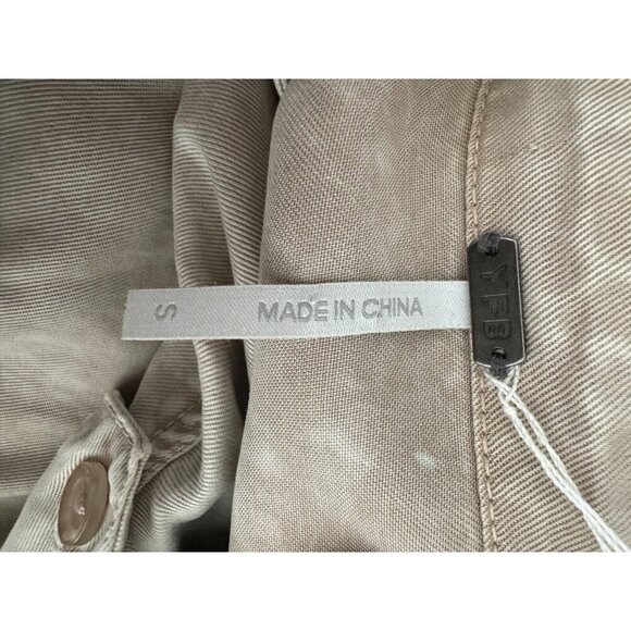 Young Fabulous & Broke Uma Romper Washed Light Grey Front Button Womens Size S - Picture 7 of 7